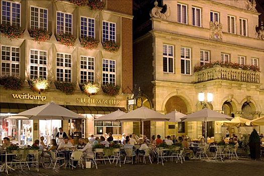餐馆,正面,城市,葡萄酒,房子,北莱茵威斯特伐利亚,德国,欧洲