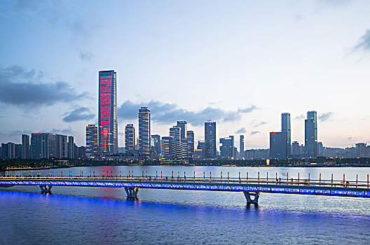 深圳市南山区后海片区夜景