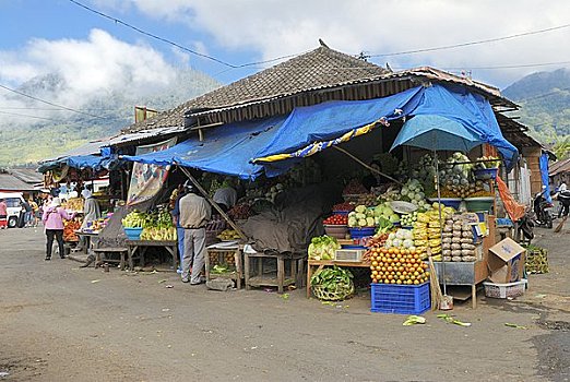 市场,巴厘岛,印度尼西亚,亚洲