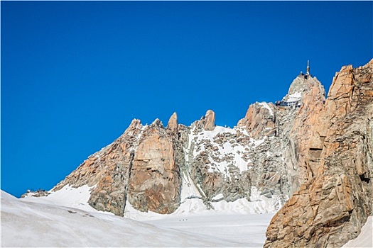 山丘,勃朗峰,边界,法国,意大利,前景,冰原,缝隙,山谷