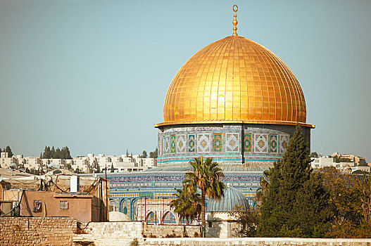 圆顶清真寺,老城,耶路撒冷,以色列,亚洲