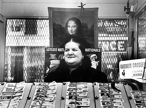 女销售员,看,老年,蒙娜丽莎,20世纪50年代,20世纪60年代,精准,地点,未知,法国,欧洲