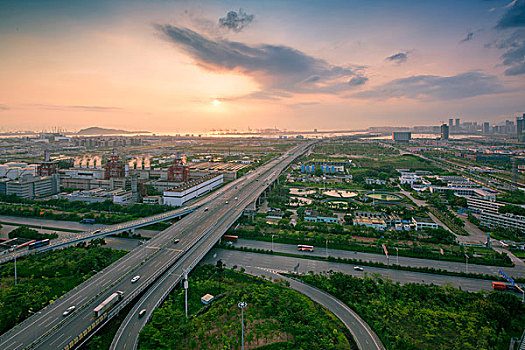 中国广东深圳前海粤港澳大湾区城市风光