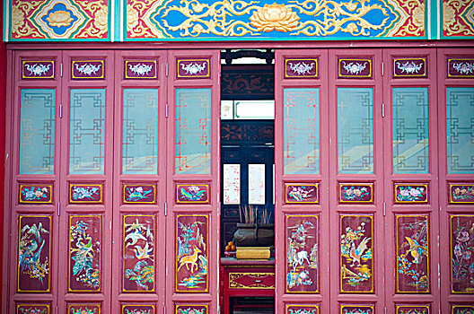 门,传统,东方,装饰
