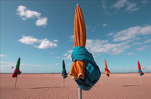 多维耶,伞,海滩