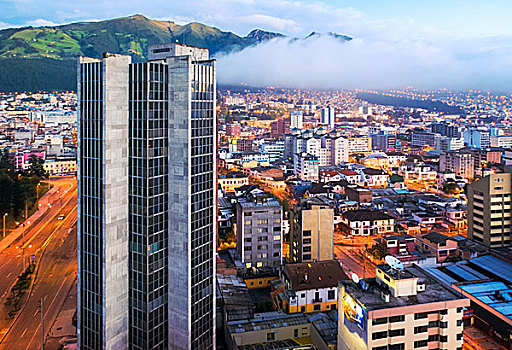 基多,厄瓜多尔,俯视