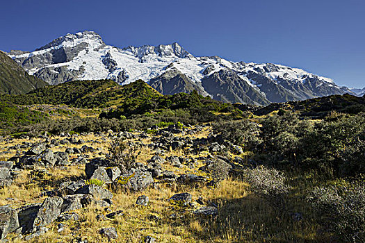 攀升,库克山国家公园,坎特伯雷,南岛,新西兰
