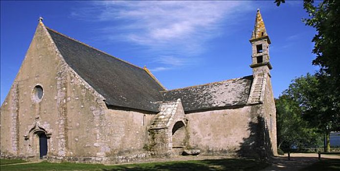 法国,布列塔尼半岛,莫尔比昂省,教堂