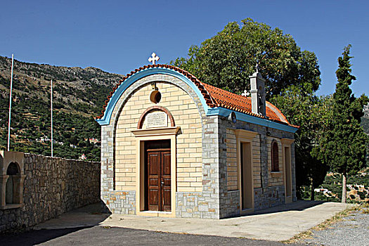 小教堂,纪念,克里特岛,希腊,欧洲