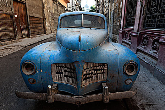 老爷车,哈瓦那旧城,哈瓦那,古巴,北美