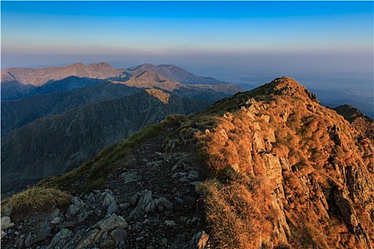 顶峰,山,罗马尼亚