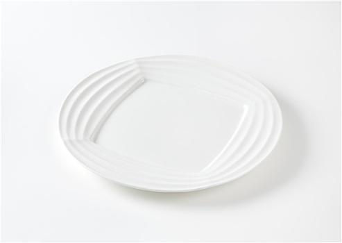 白色,餐盘,隆起,边缘