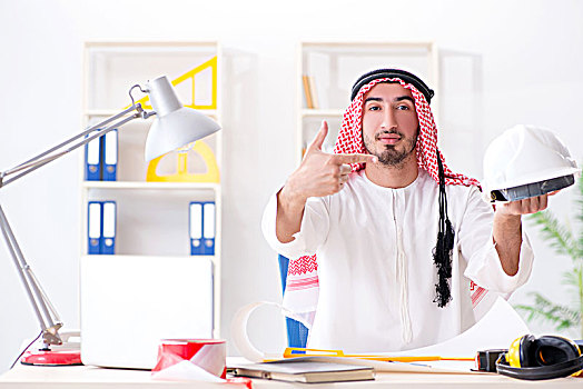 阿拉伯,工程师,工作,新,项目