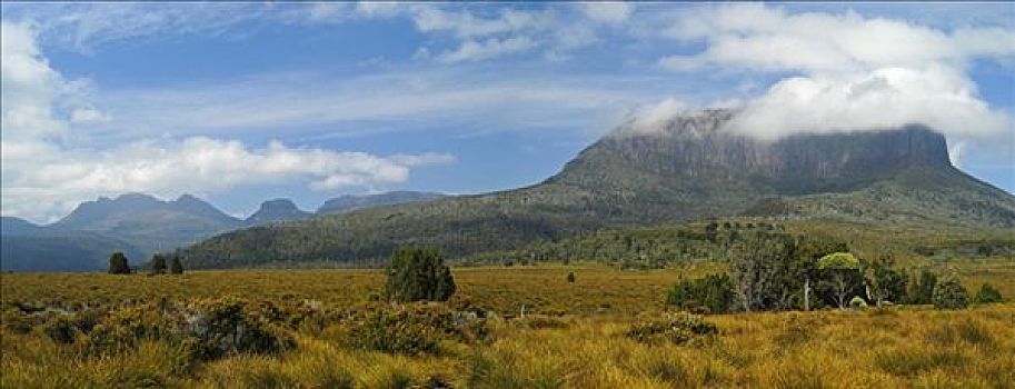 风景,奥弗兰,摇篮山,国家公园,塔斯马尼亚,澳大利亚