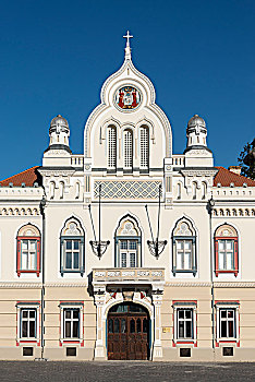 塞尔维亚,住宅,主教宫殿,联合广场,蒂米什瓦拉,罗马尼亚,欧洲