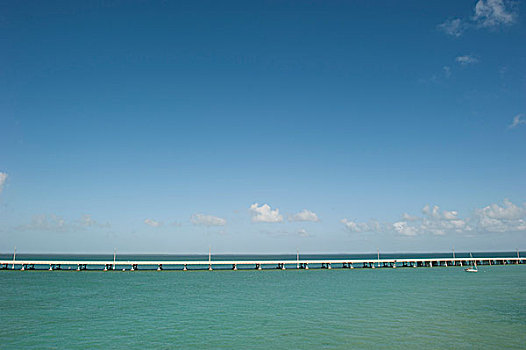 英里,桥,海洋,佛罗里达礁岛群,佛罗里达,美国