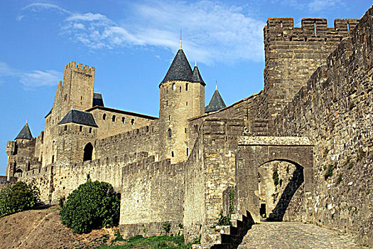 中世纪,要塞,城市,卡尔卡松尼,朗格多克-鲁西永大区,法国,欧洲