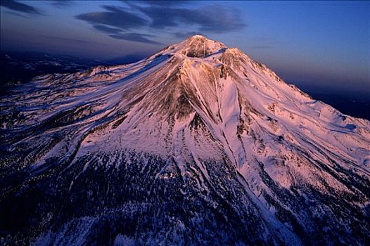 攀升,火山,北加州,美国
