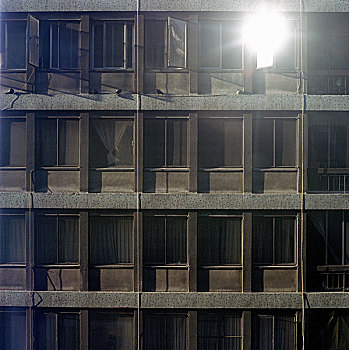 神秘,亮光,公寓,窗户,智利,2007年