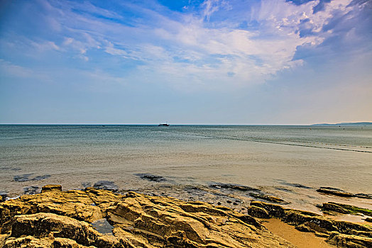 山东省威海市渤海湾海滨自然景观