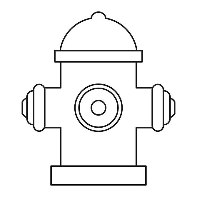 红色,消防栓,消防,线条,矢量,插画_高清图片_全景视觉
