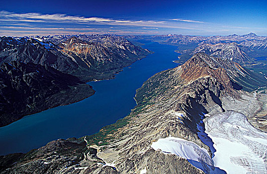 俯视,湖,不列颠哥伦比亚省,加拿大