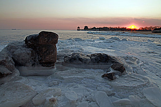 北戴河海冰