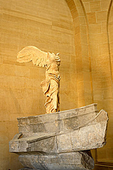 巴黎,卢浮宫,古希腊,胜利女神,萨莫色雷斯