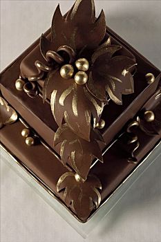 巧克力,黄金,婚礼蛋糕