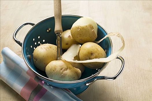 土豆,一个,滤器