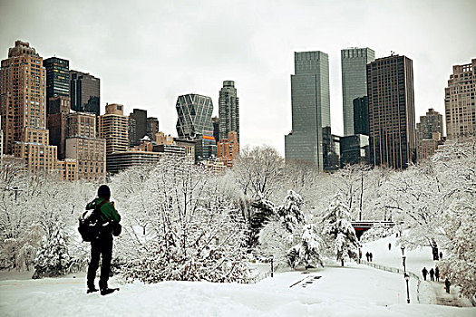 中央公园,冬天