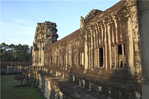 庙宇,遗址,靠近,吴哥窟,柬埔寨