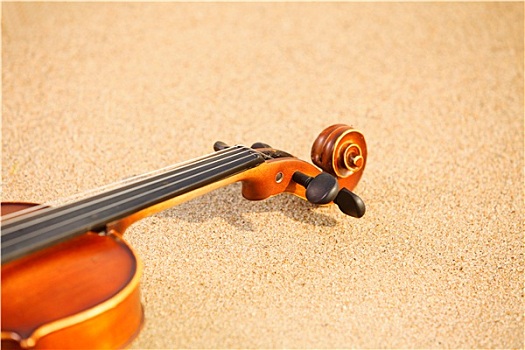 小提琴,沙滩,音乐,概念
