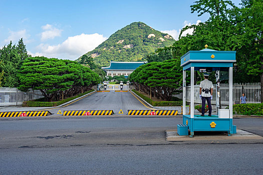 韩国总统府青瓦台正门