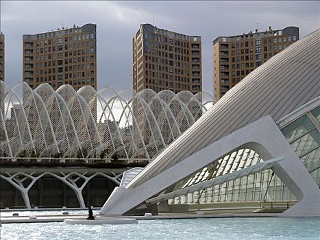 现代,城镇,设计,瓦伦西亚,西班牙