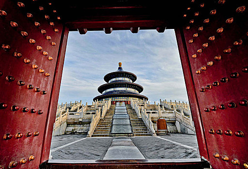 中国北京,天坛公园,祈年殿