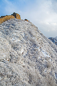 金山岭,雪景