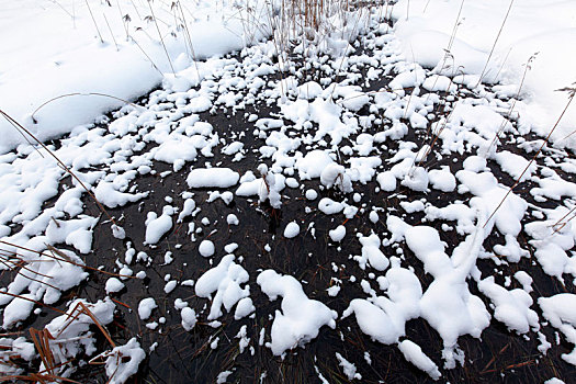 静水,积雪