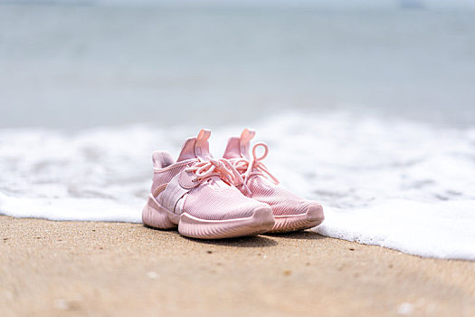 海边,鞋子