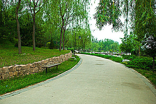 北京地坛公园的路