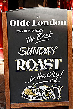 最好,星期日,烤,城市,正面,酒吧,伦敦,英格兰,英国,欧洲
