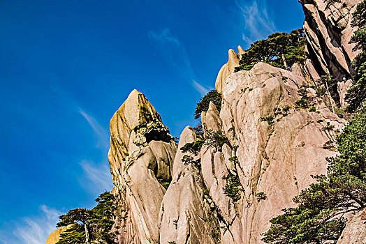 安徽省黄山市黄山风景区莲蕊峰自然景观