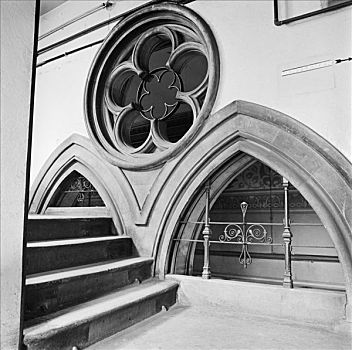 窗户,两个,拱,圣潘克勒斯火车站,伦敦