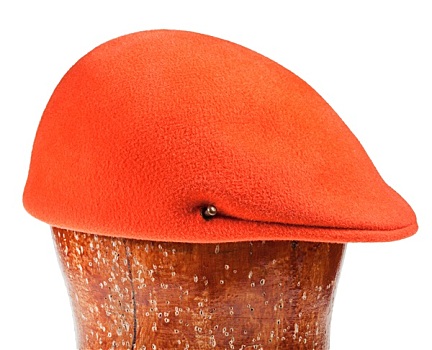 橙色,平顶帽