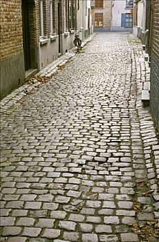 比利时,小,街道