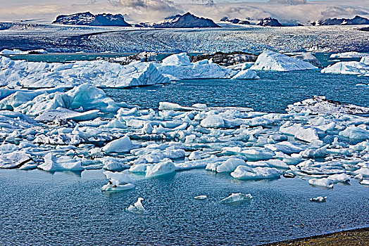 冰河,泻湖,杰古沙龙湖,冰岛,欧洲
