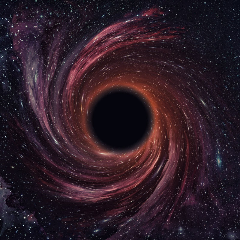 黑洞照片公布恐怖图片