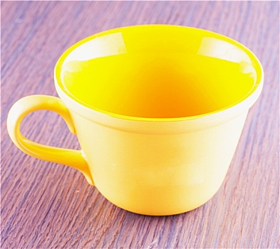 黄色,杯子