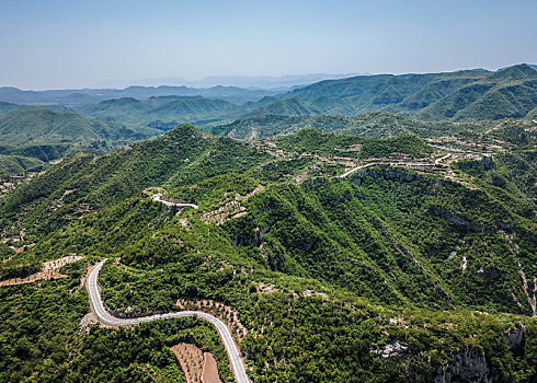 河南林州,太行山区自然风光