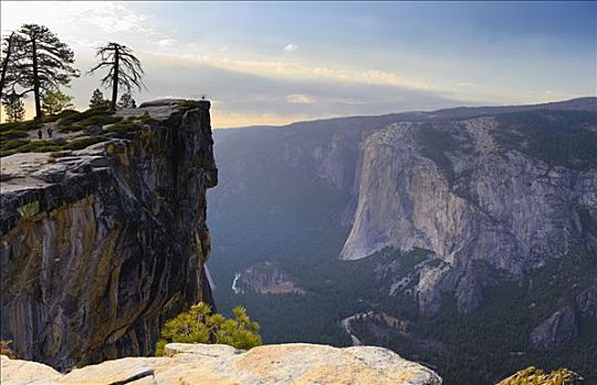美国,加利福尼亚,优胜美地国家公园,俯视图,船长峰,优胜美地山谷